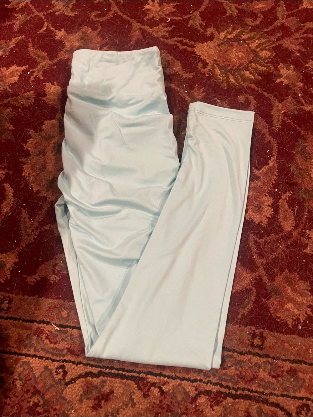 LuLaRoe Light Blue Smooth Leggings One Size